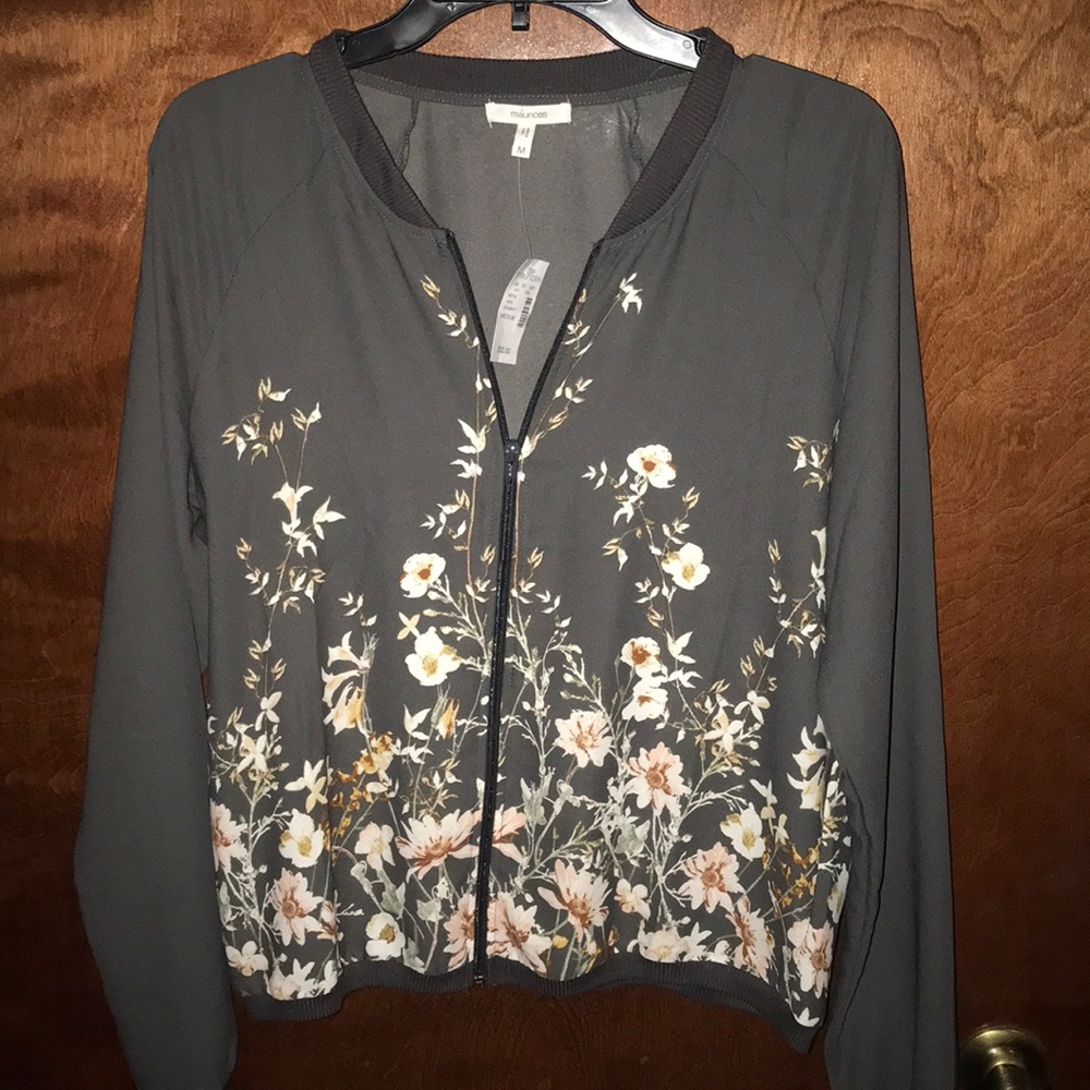Chiffon Bomber Jacket